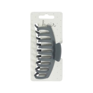 Haarklem 11.0cm Ronde Tanden Grijsblauw