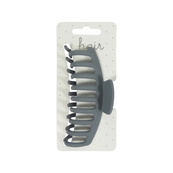 Haarklem 11.0cm Ronde Tanden Grijsblauw