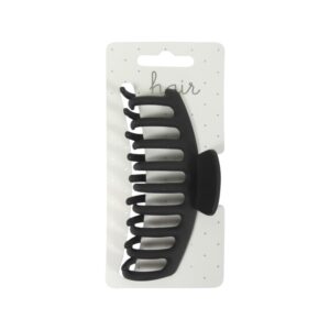 Haarklem 11.0cm Ronde Tanden Zwart