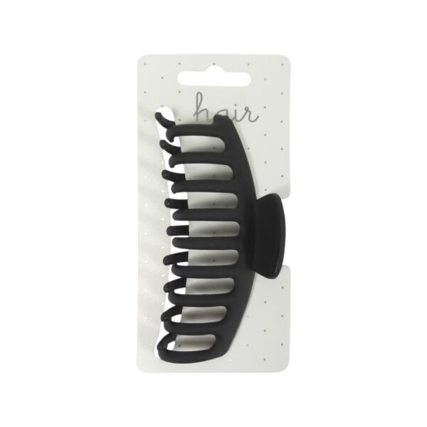 Haarklem 11.0cm Ronde Tanden Zwart