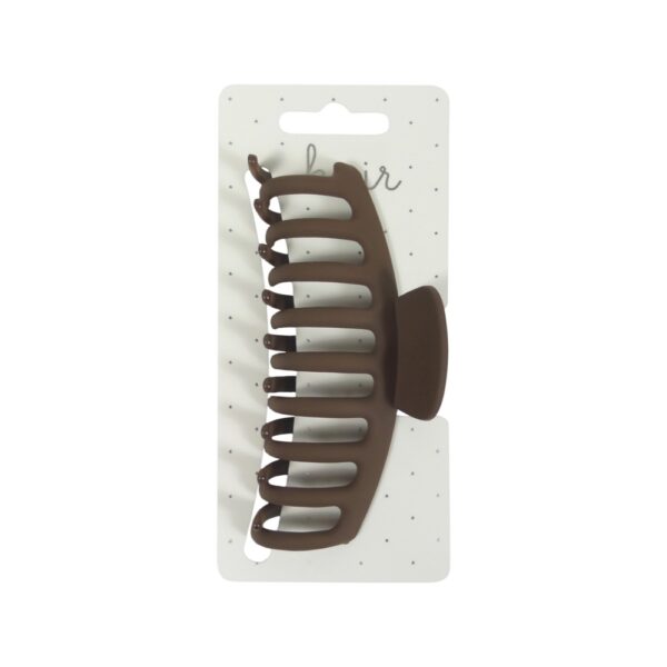 Haarklem 11.0cm Ronde Tanden Donkerbruin